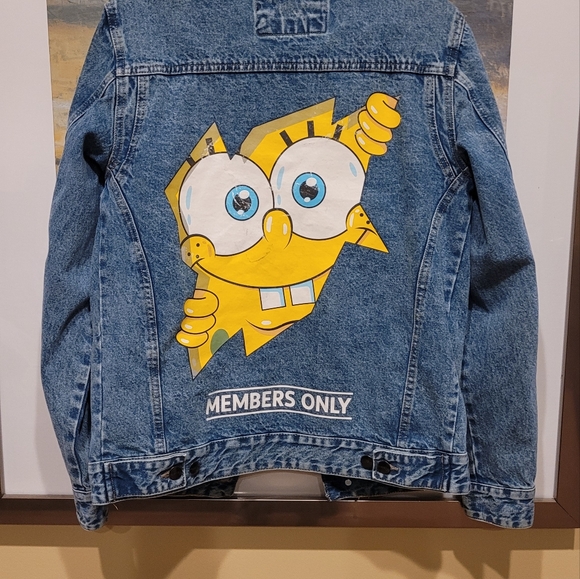 Member's Only X Spongebob Nickelodeon Denim Jacket - Picture 3 of 11